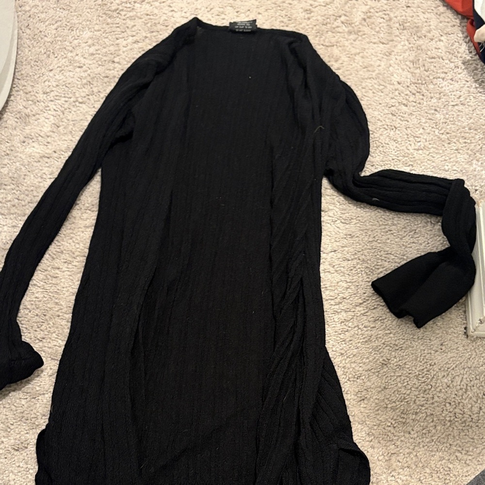 Elegant Black Long Sleeve Sweater